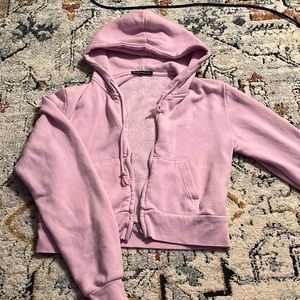 Brandy Melville cropped zip up